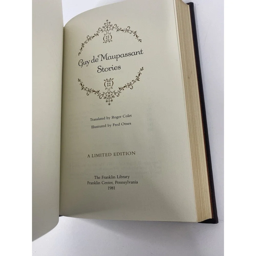 Franklin Library Stories‎ Guy de Maupassant 1981 Best Loved Books